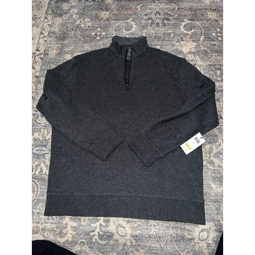 Polo Ralph Lauren Quarter Zip Long Sleeve Grey NWT
